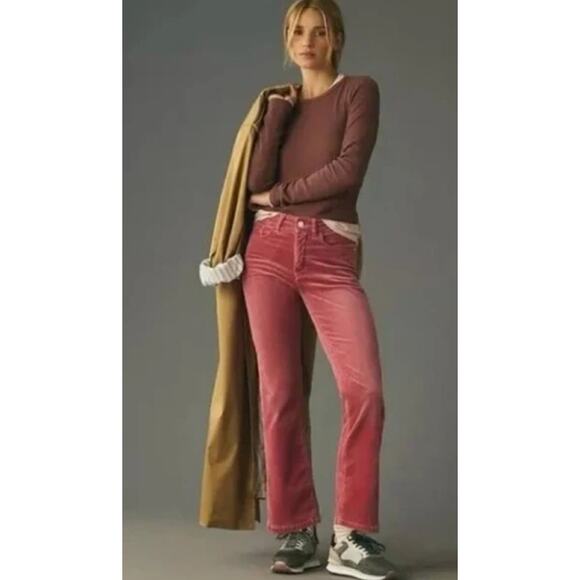 Anthropologie Denim - NWT Pilcro Yaya Mid-Rise Corduroy Crop Flare Jeans - 26 waist